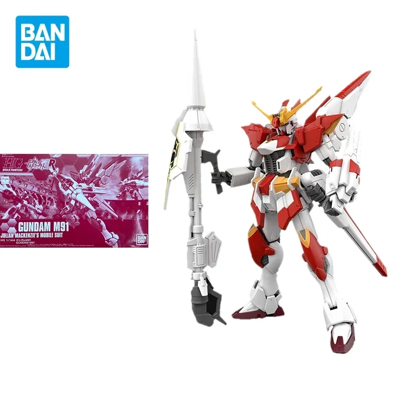 w magazynie Bandai Gundam PB Limited HGBF 1/144 M91 Gundam Assembly Anime Action Figure Model Toys Collectible Ornaments Kids Gifts