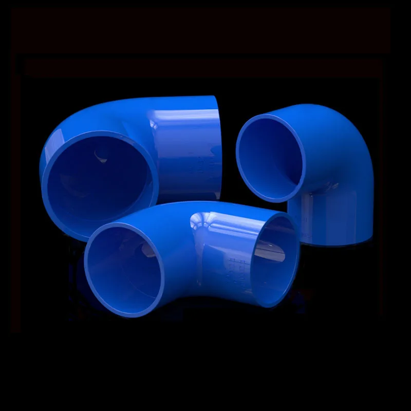 1/2/5/10PCS 16-160mm Blue PVC Pipe 90 Degree Equal Elbow Connector Aquarium Fish Tank Garden Irrigation Water Supply Fittings