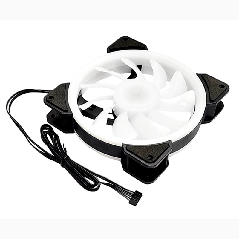 QiuzAim Luchtkoeler 120mm 5-in-1 set pak PC Computerkast Fan Cooling Cooler 6PIN RGB Led 12cm Mute Ventilador DC12V argb Fans