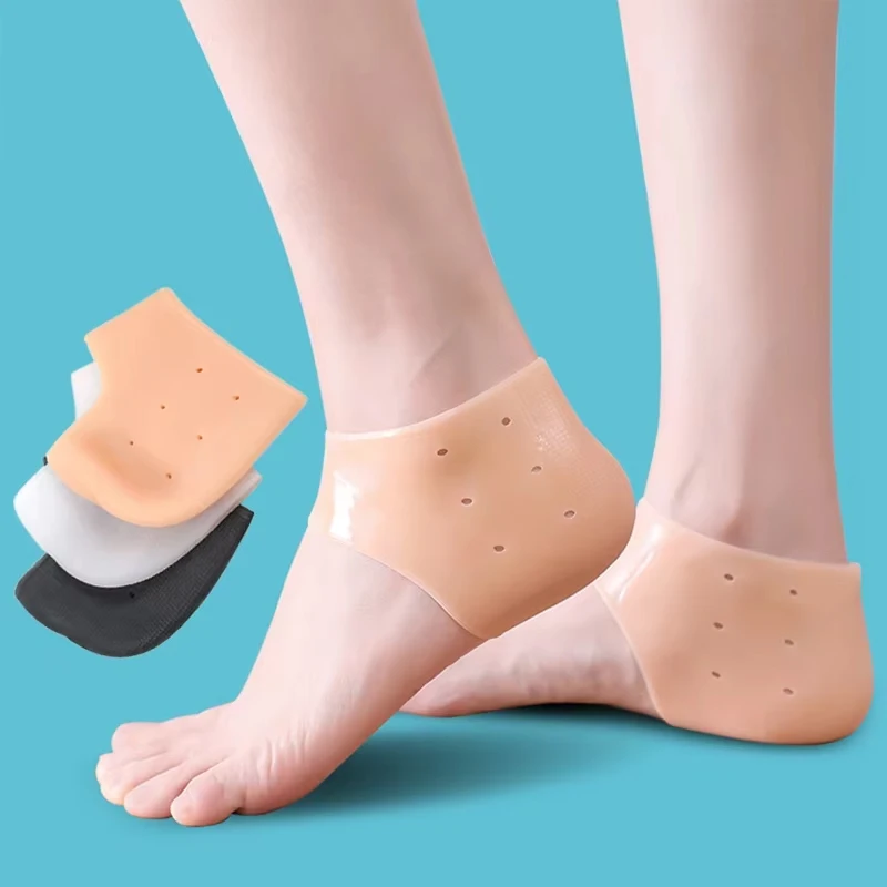 Silicone Heel Protectors Metatarsal Pads Forefoot Gel Heel Pad Plantar Fasciitis Women Men Foot Pain RelieveBlister Prevention