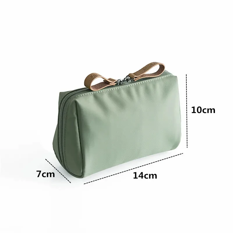 2024 New Makeup Bag Simple Solid Color Cosmetic Bag for Women Pouch Toiletry Bag Waterproof Make Up Purses Case Hot Dropshipping