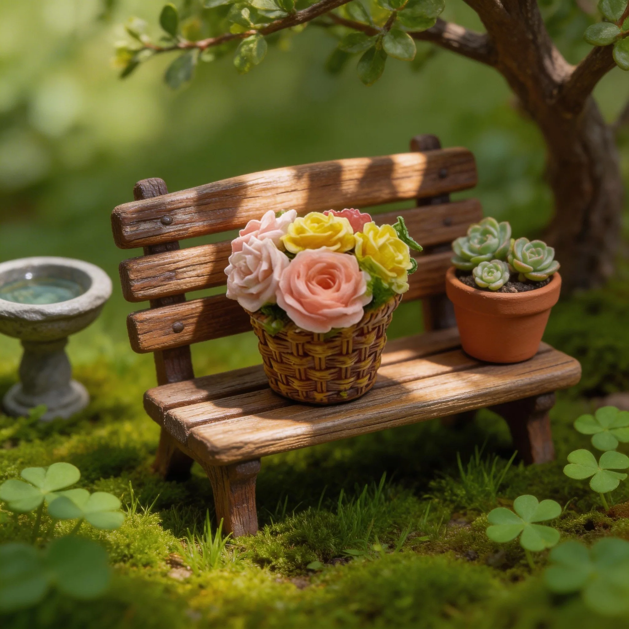 1 Stück Mini-Miniatur-Blumentopfpflanzen, Miniatur-Modell-Szenenzubehör, Architekturmodell-Ornamente, Modellfotografie-Requisiten