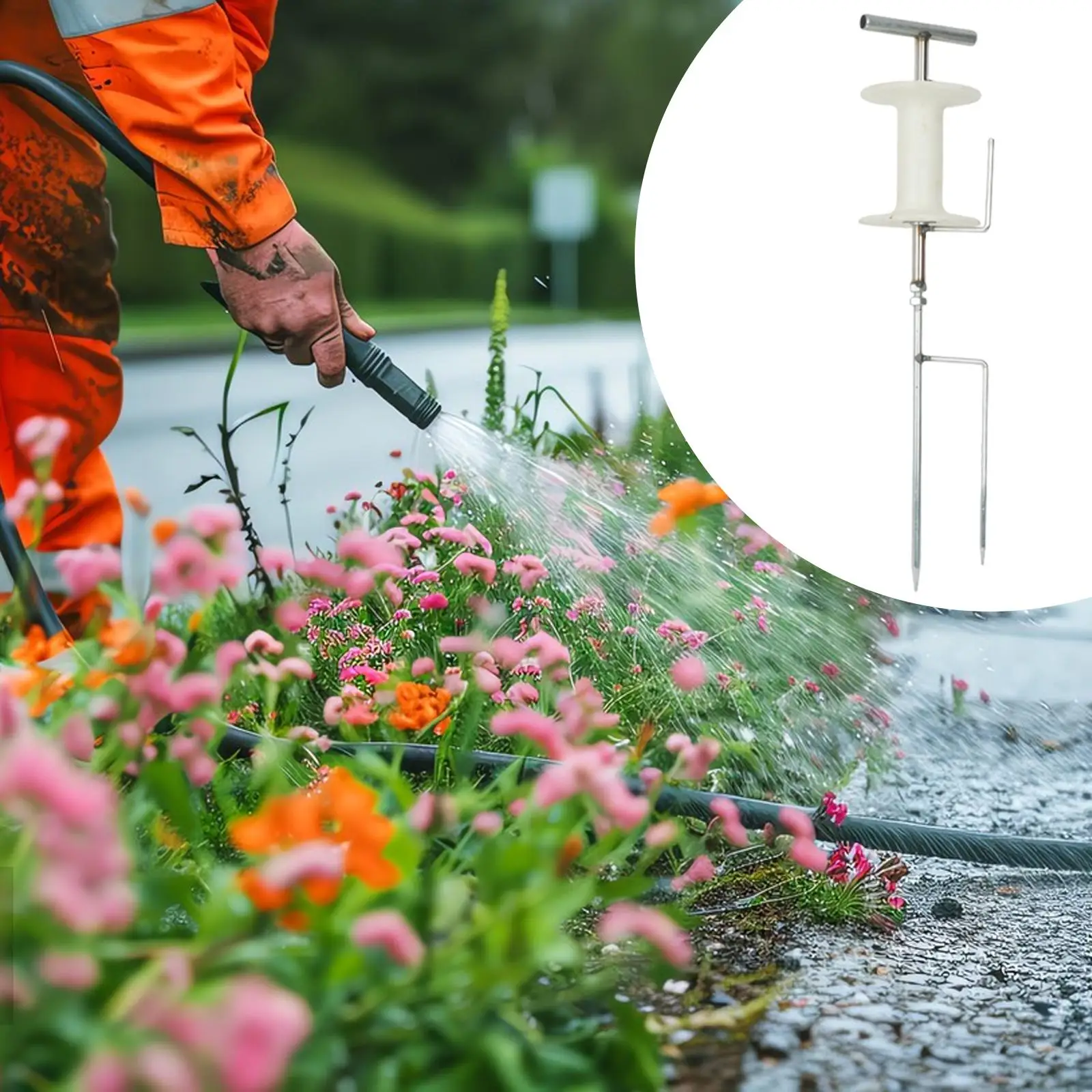 دليل خرطوم الحديقة، سهل التركيب، معدات الري، رقع الخضروات، بكرة خرطوم تمنع الانحناء، حصة خرطوم المياه #4