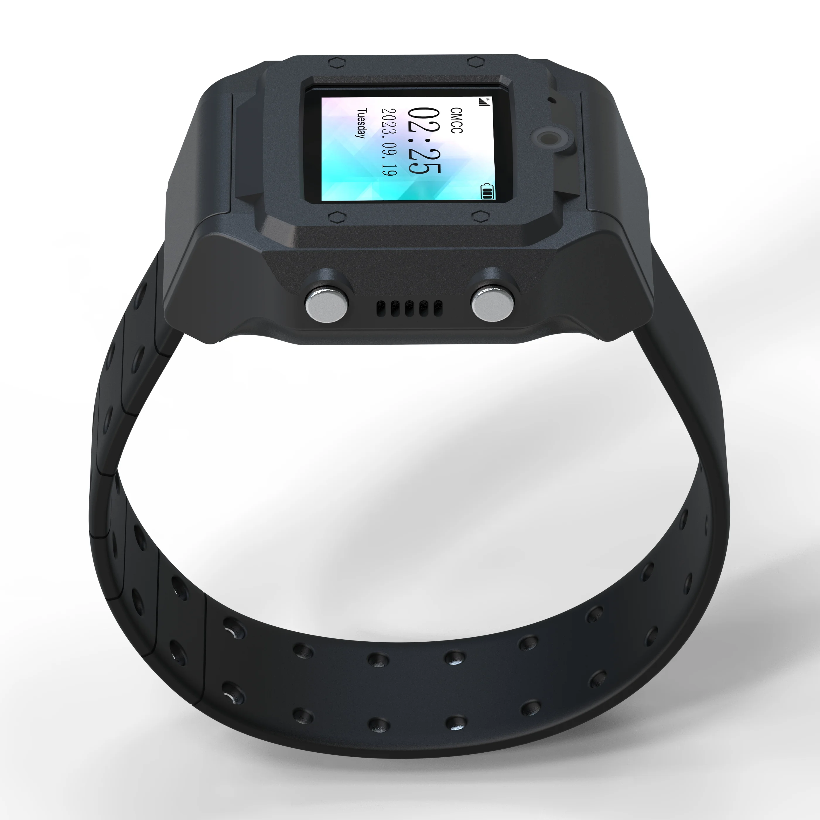 4G fake-house arrest bracelet handcuffs gps wristband tracker with health monitoring SDK available for prison security