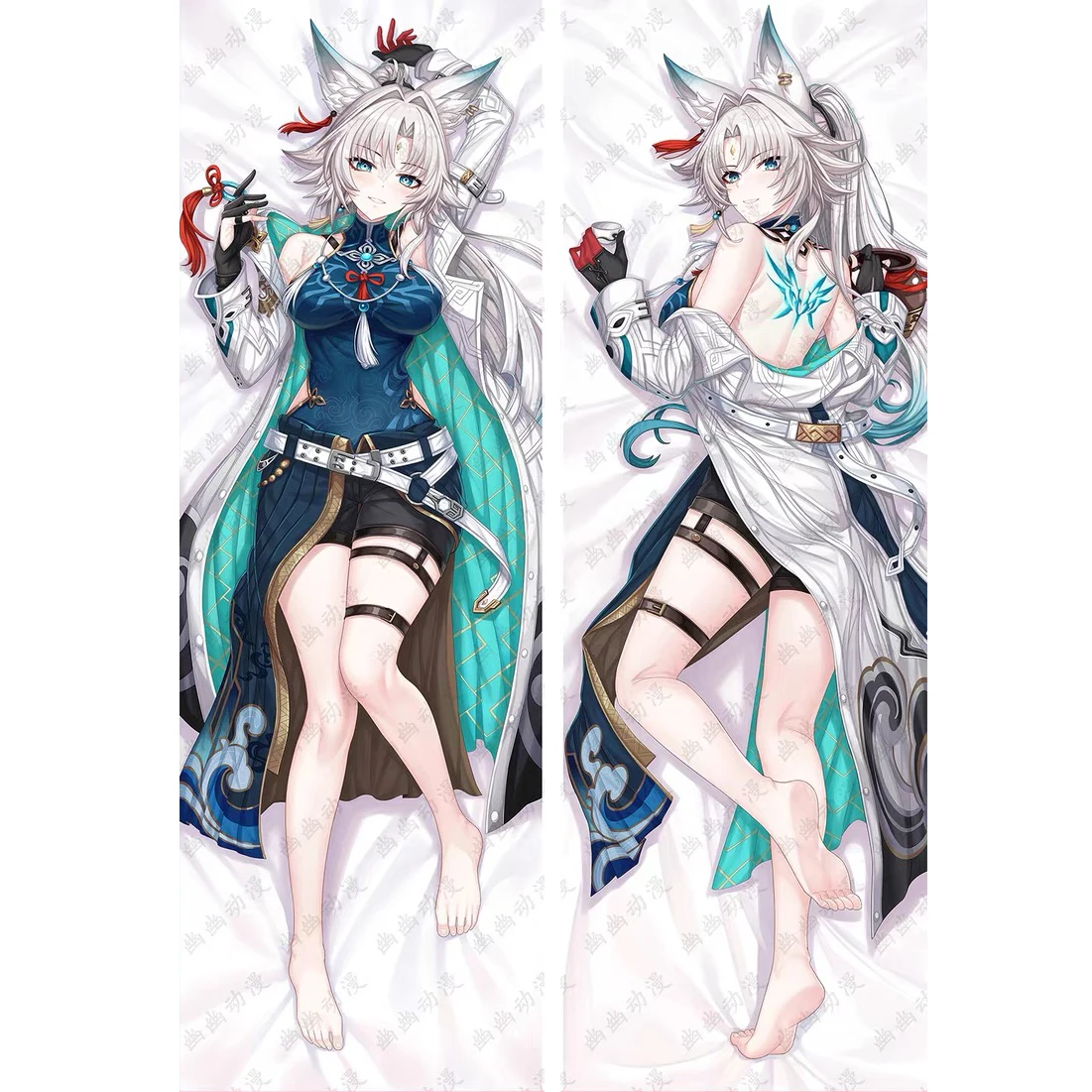 Honkai Star Feixiao Cosplay Dakimakura Hugging Body Pillow Case Costume Anime Fei Xiao Otaku Fullbody 2-Side HD Pillowcase Cover