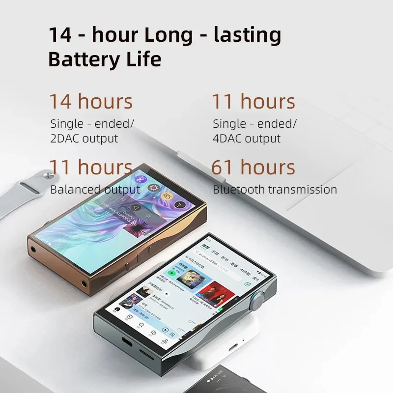 SHANLING M3 Plus reproductor de música portátil de alta resolución USB DAC AMP CS43198 * 4 DAC Chip abierto Android 13 DSD512 PCM768 Bluetooth LDAC