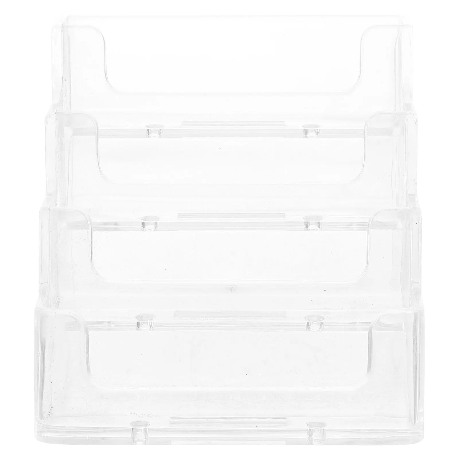 Держатель для визитных карточек, прозрачный настольный органайзер, подставка для хранения, настольная стойка для визитных карточек, держатель для дисплея, небольшой футляр для открыток