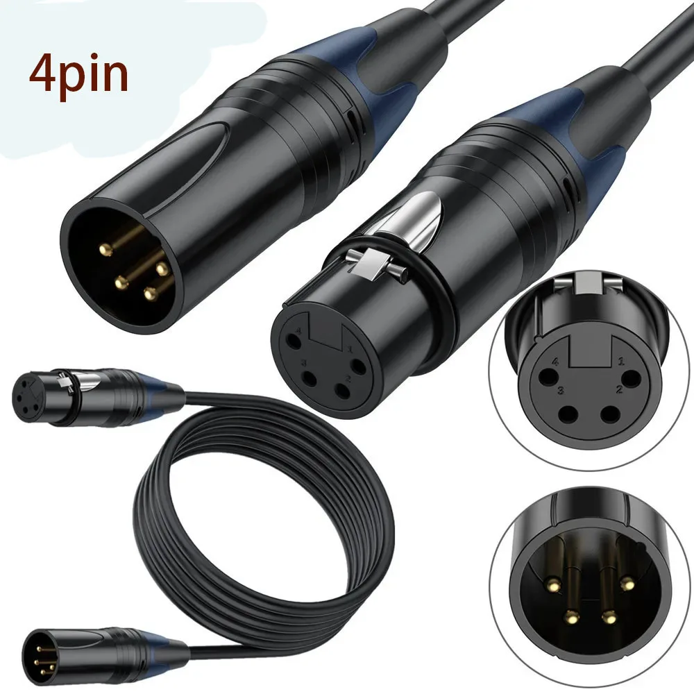 

XLR4 Core Male And Female Power Cord For Video Broadcasting Cameras, Monitors, Recorders, And Mixers