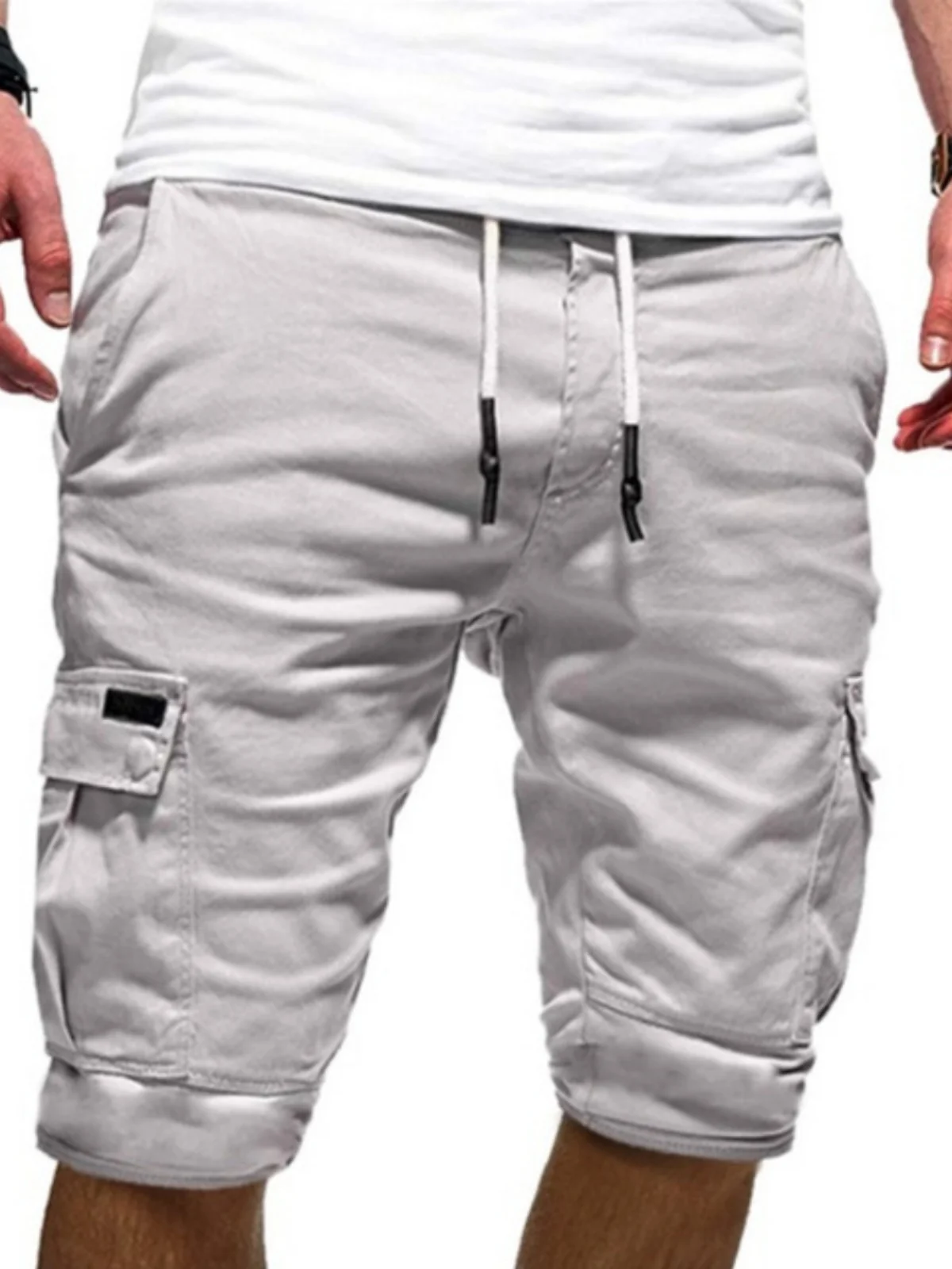 

209 New Men's Summer Casual Jeans orts Straight Leg Pants mid Waist Youthful Energy Sle Khaki Fabric Workwear Trousers