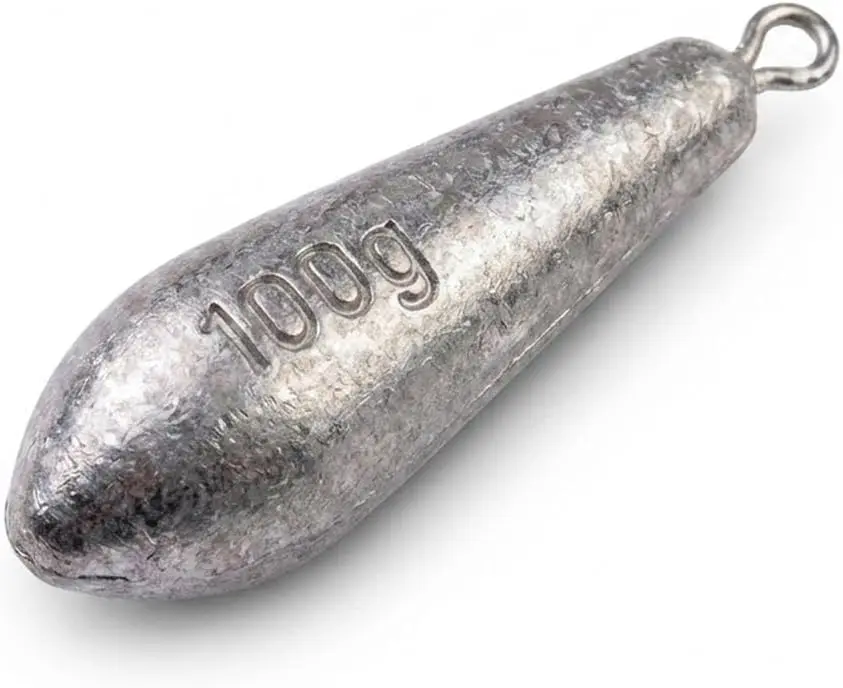 Teardrop Drop Shot Sinkers – Lead Fishing Weights & Sinkers for Bass, Catfish & Surf Fishing – 10 Sizes 1/2oz to 7oz