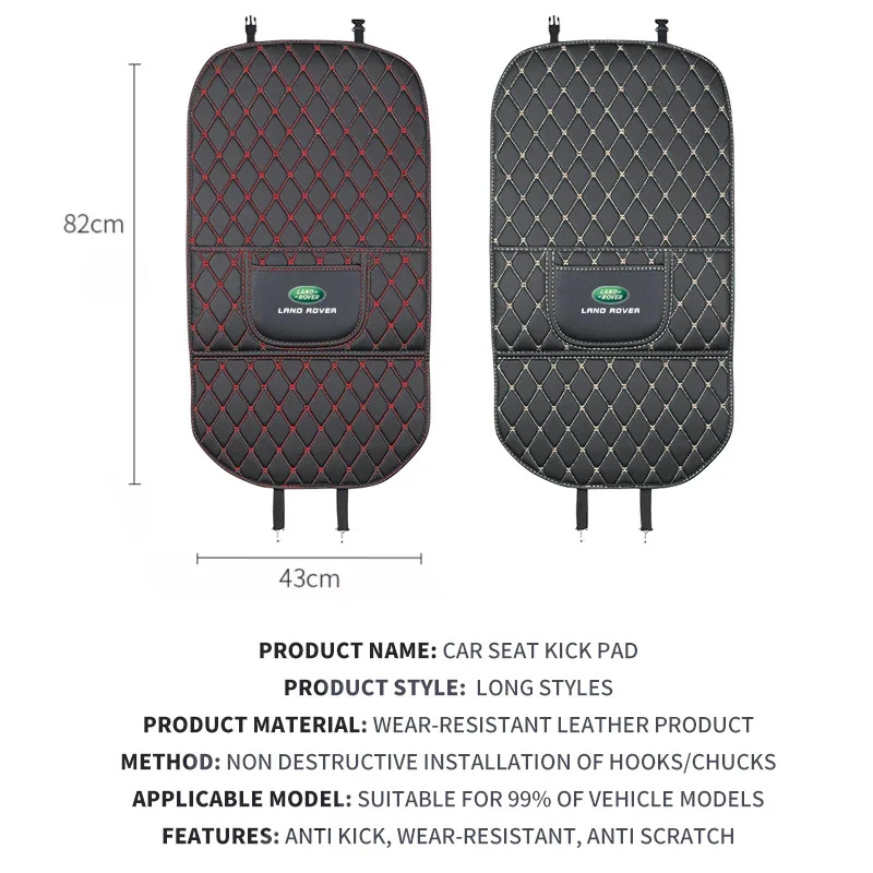 Car Rear Seat Anti-Kick Protection Mat All Inclusive Back Seat Cover Pad For Land Rover Range Hat Series 3 Defender Discovery 2