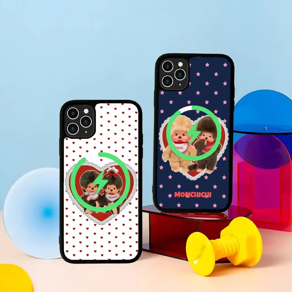 Popular Cartoon M-Monchhichi For IPhone 17 Air 16 E 15 14 13 12 11 Pro Max Plus PC Shock TPU Cover For Magsafe Phone Cover