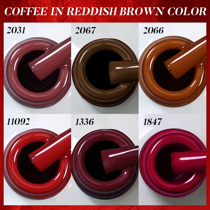 Arte Clavo HEMA TPO FREE 15ML Coffee Brown Gel Nail Polish Winter SemiPermanent Soak Off UV Gel Design Nail Art Manicure Varnish