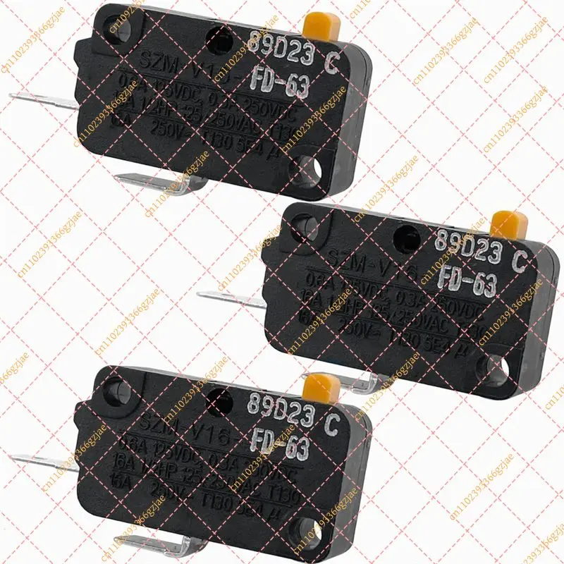 FY XB-SZM-V16-FD-63 Normally Open (NO) Micro Switch Microwave Oven Door Switch 16A 250V 2-Pin Normally Open (NO) Micro Switch