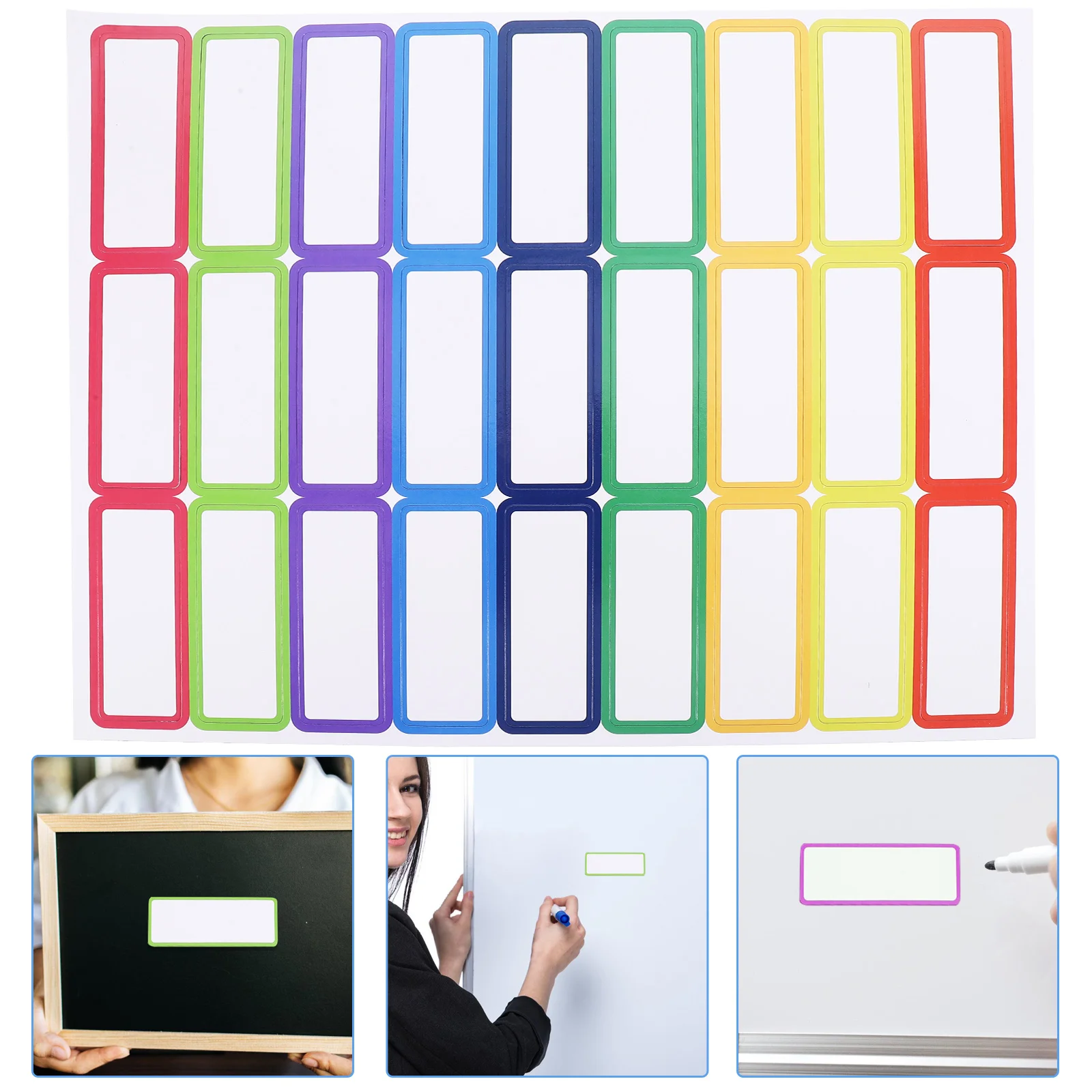 27pcs Writable Name Labels Tags Blank Labels Stickers Classified Marking Stickers Name Tags adhesive labels