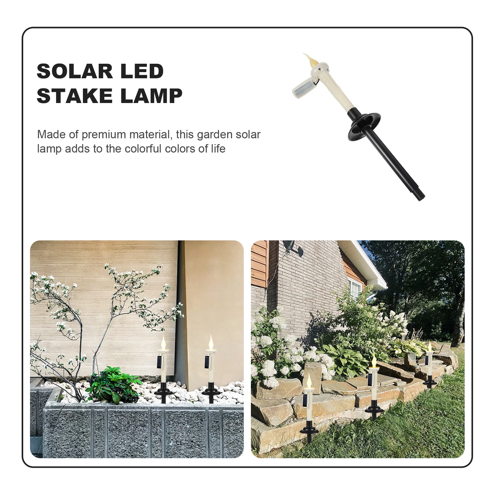 

Shape Solar Powered LED Garden Light Outdoor Waterproof Yard Lamp Eco Friendly Landscape Lighting Decor
