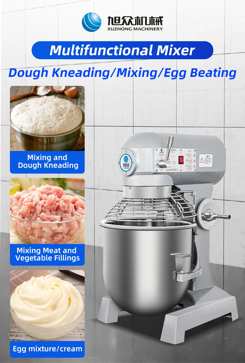 高品質業務用厨房食品ミキサー電動生地ミキサー機工業用ベーカリーブレンダースタンド生地ミキサー