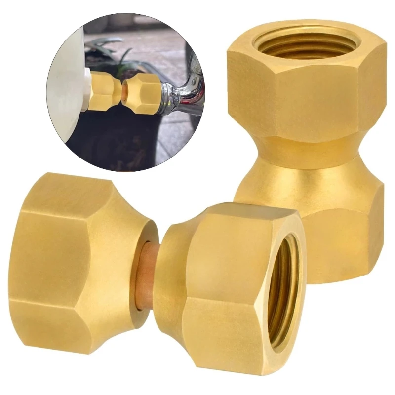 

Пакет из 2 латунных женских адаптеров с двойными видами для топлива для топлива нефтяной газовой подключение Y5GB