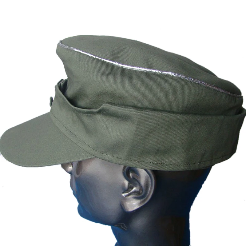 

WWII WW2 GERMAN WH M43 OFFICER SUMMER PANZER FIELD COTTON CAP HAT IN SIZES