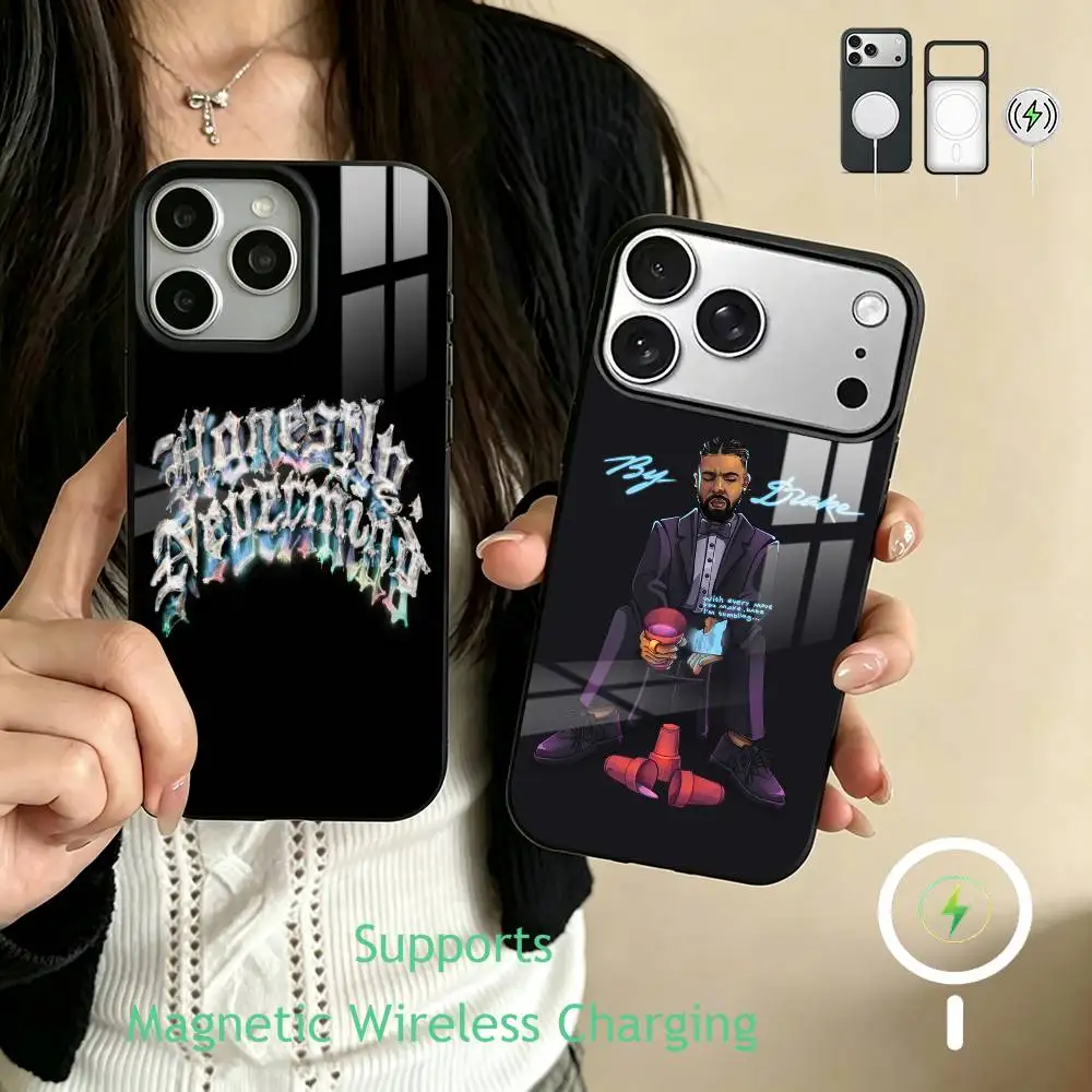 

Honestly Nevermind New Album Drake Phone Case For iPhone17,16,15,14,13,12,11 Plus,Pro Supports Magnetic Wireless Charging
