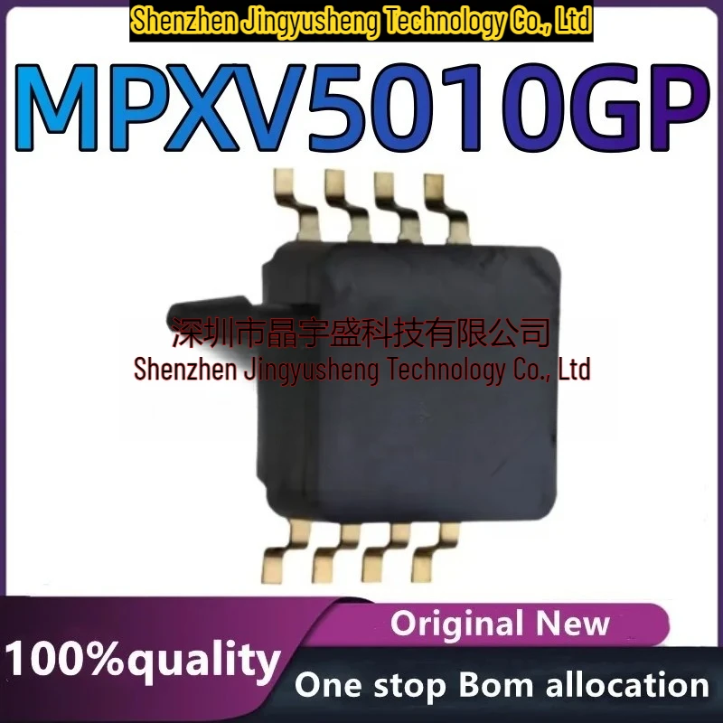 100% New Original MPXV5010GP MPXV5010 Package SOP-8 Pressure Transmitter Transmitter Exhaust Manometer 10kPa