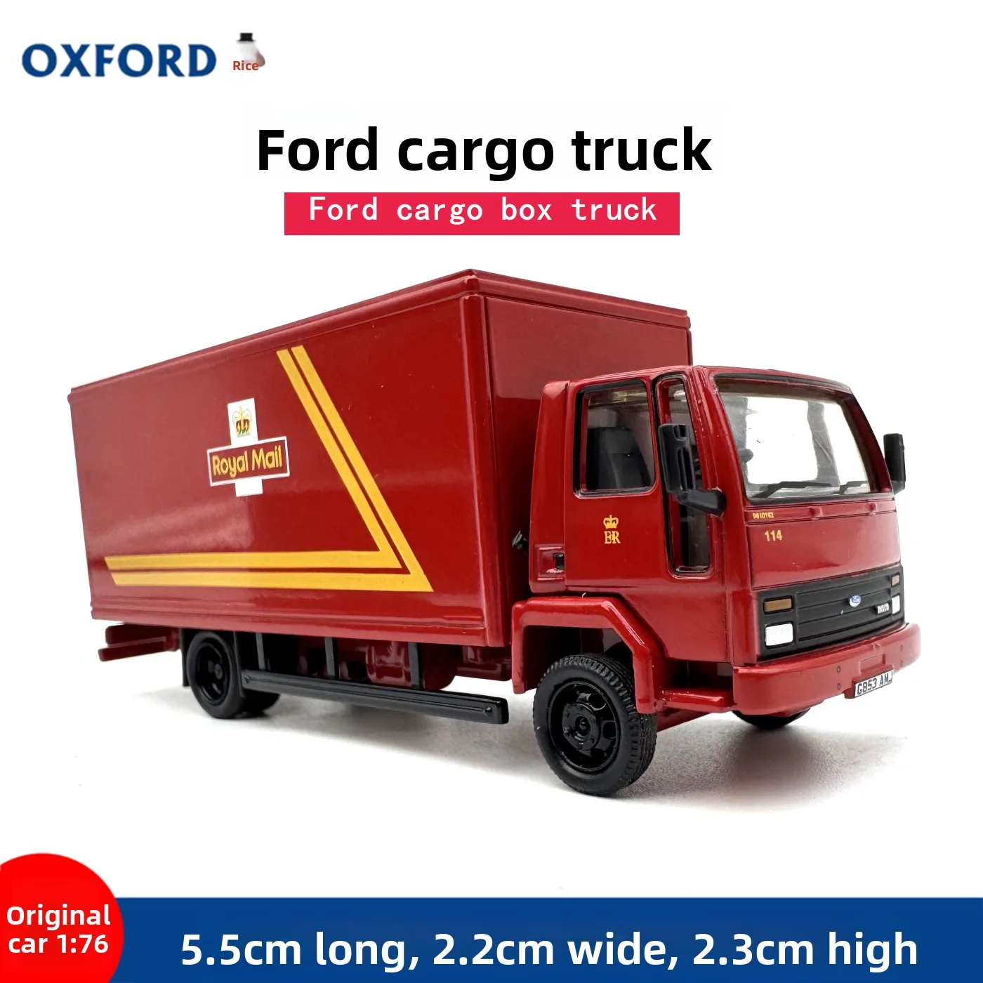 

OXFORD Ford Freight Van Truck Модель автомобиля из сплава Коллекция имитационных автомобилей Орнамент 1:76