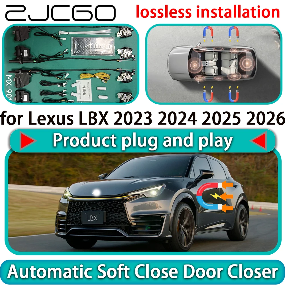 

Комплект электрических доводчиков дверей с функцией мягкого закрывания для Lexus LBX 2023-2026: бесшумное открывание и закрывание, электропривод, плавное закрывание.