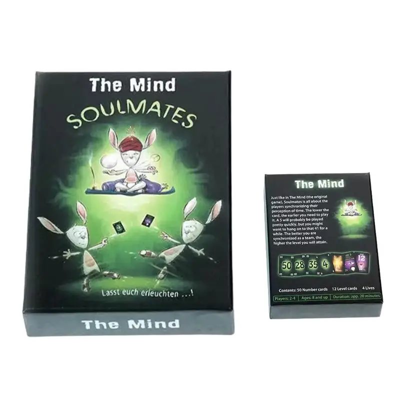 Family Games Card Game for Families the Mind Soulmates Board Game Card Game Dedicated Deck Card Games for Kids and Adults