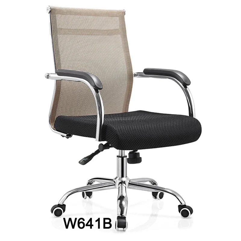 Ergonomic lowback black executive swivel mesh office chair for staff