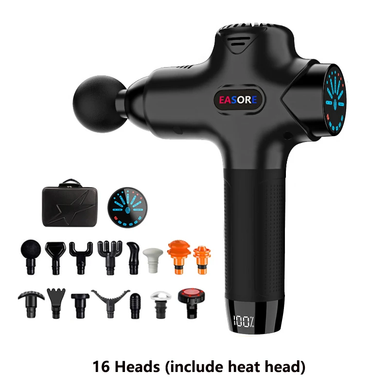 2024 New Upgrade Heat Massage Gun, Easore X7 Pro Deep Muscle Massager With 15 Heads Brushless Motor For Home Gym