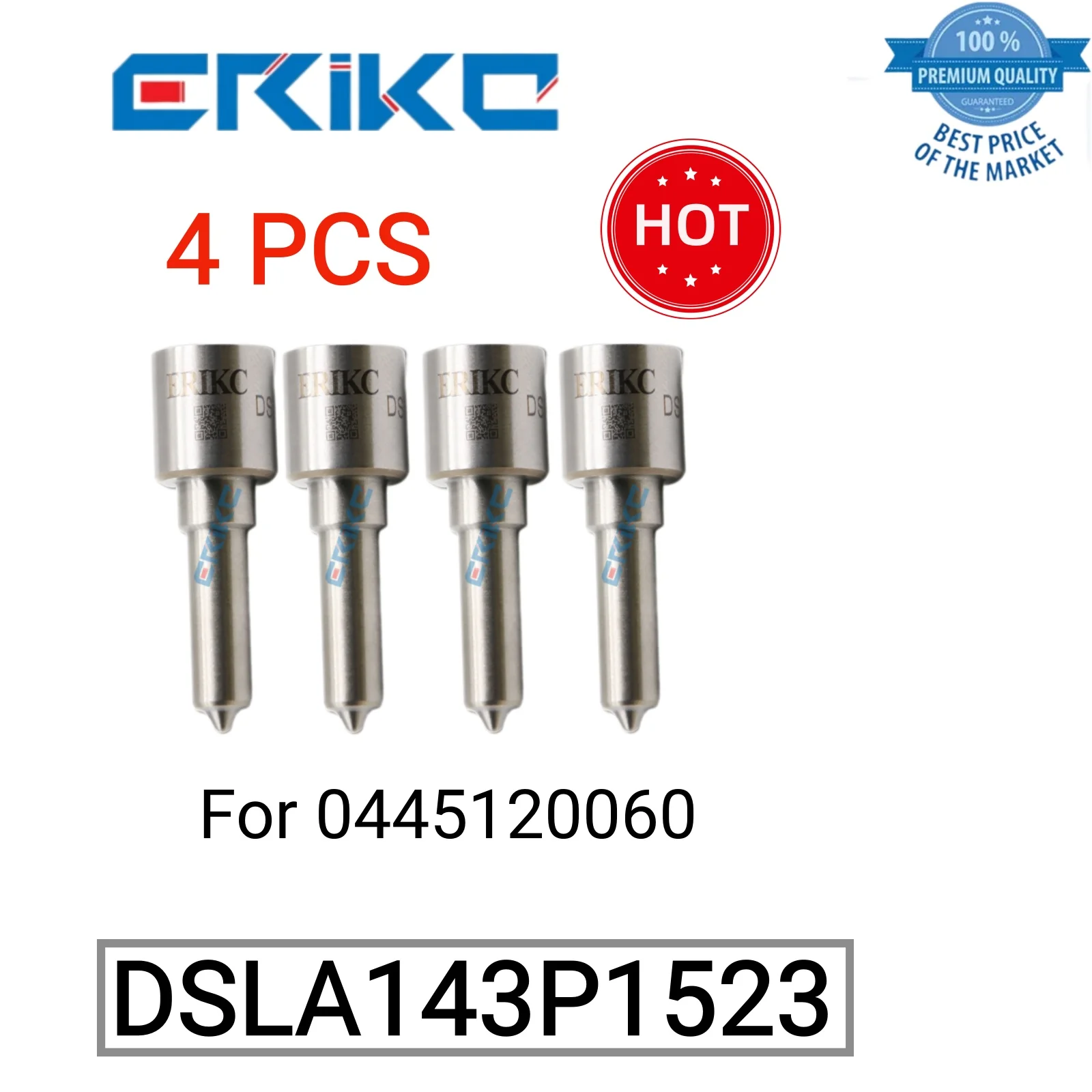 

4 PCS DSLA143P1523 Common Rail Nozzle DSLA 143 P 1523 Sprayer Nozzle DSLA 143P1523 Jet Spray Nozzle fit for 0445120060