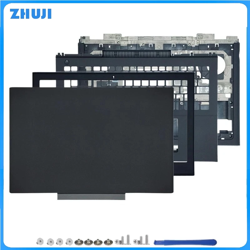 For Notebook Inspiron 15 7566 7567 NEW Laptop LCD Back Cover Front Bezel Upper Palmrest Bottom Base Case Keyboard Hinges