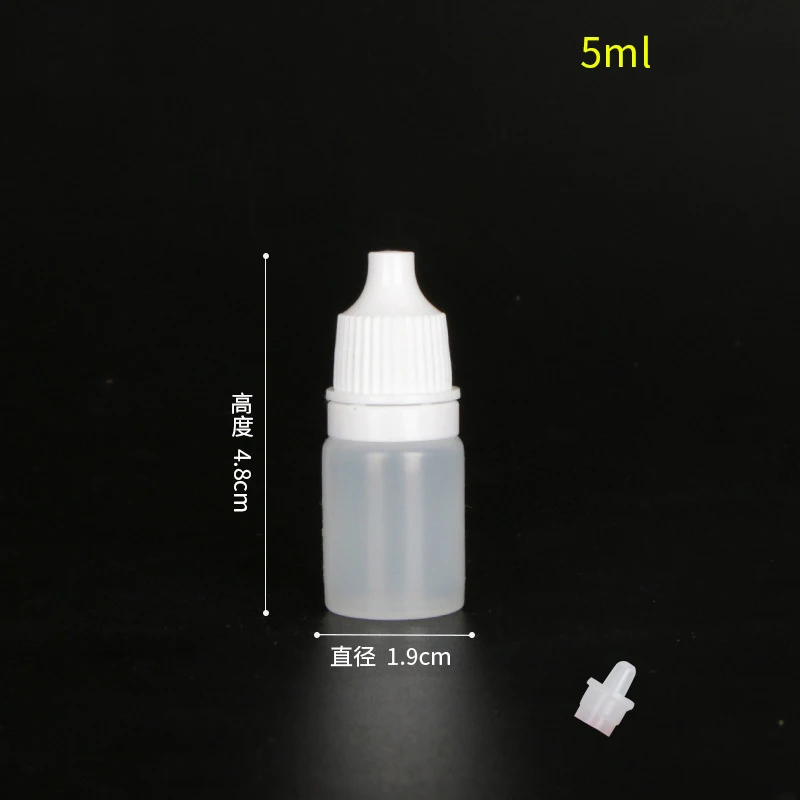 زجاجات قطارة بلاستيكية فارغة قابلة للعصر ، حاوية سائلة للعين ، غطاء لولبي لسائل الجفن ، تخزين الزيوت العطري ، 5 10: 50 #6