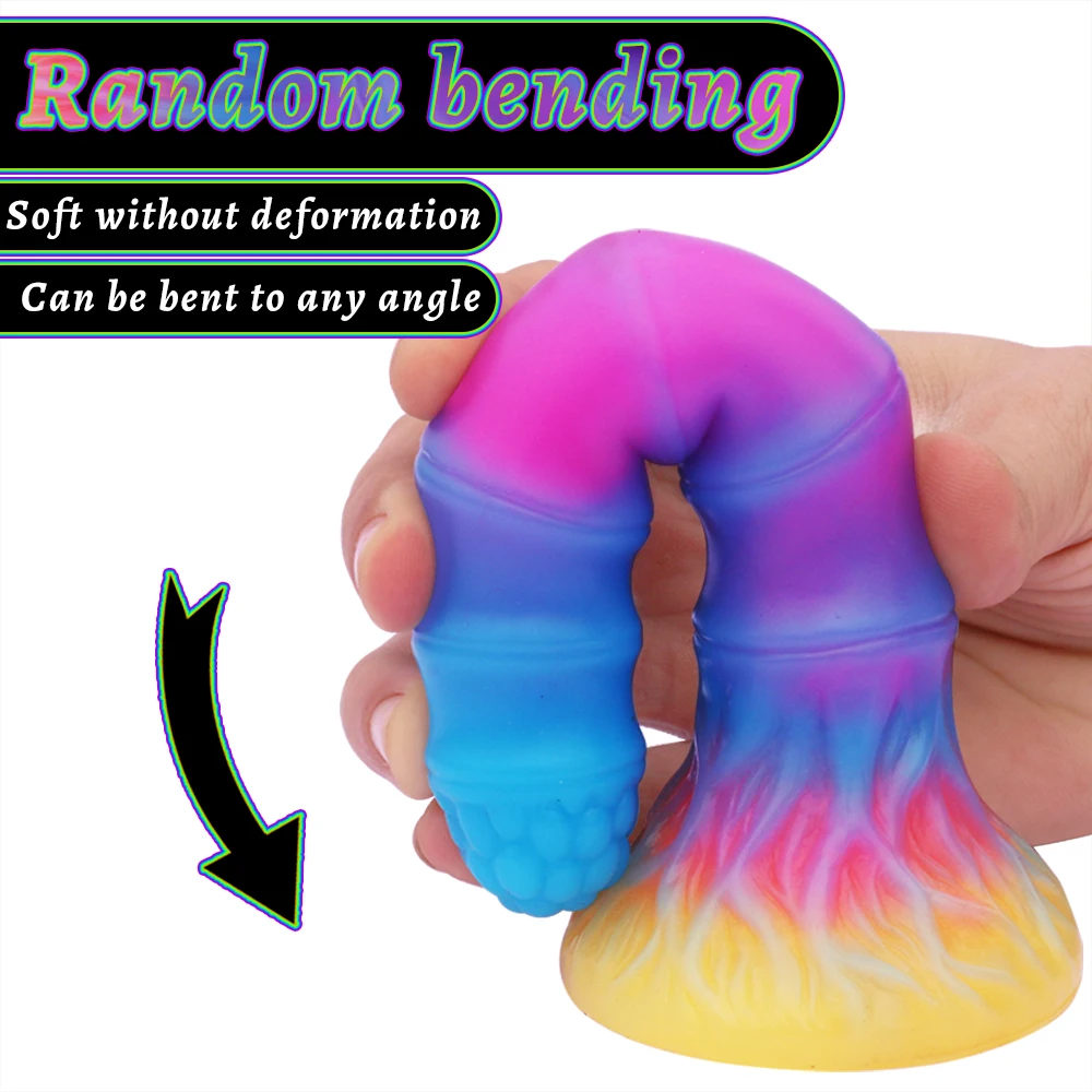 Soft Luminous Monster Anal Dildo Sex Toys Anus Masturbardor But Plug Prostate Stimulator Silicon for Women Men Adult Products