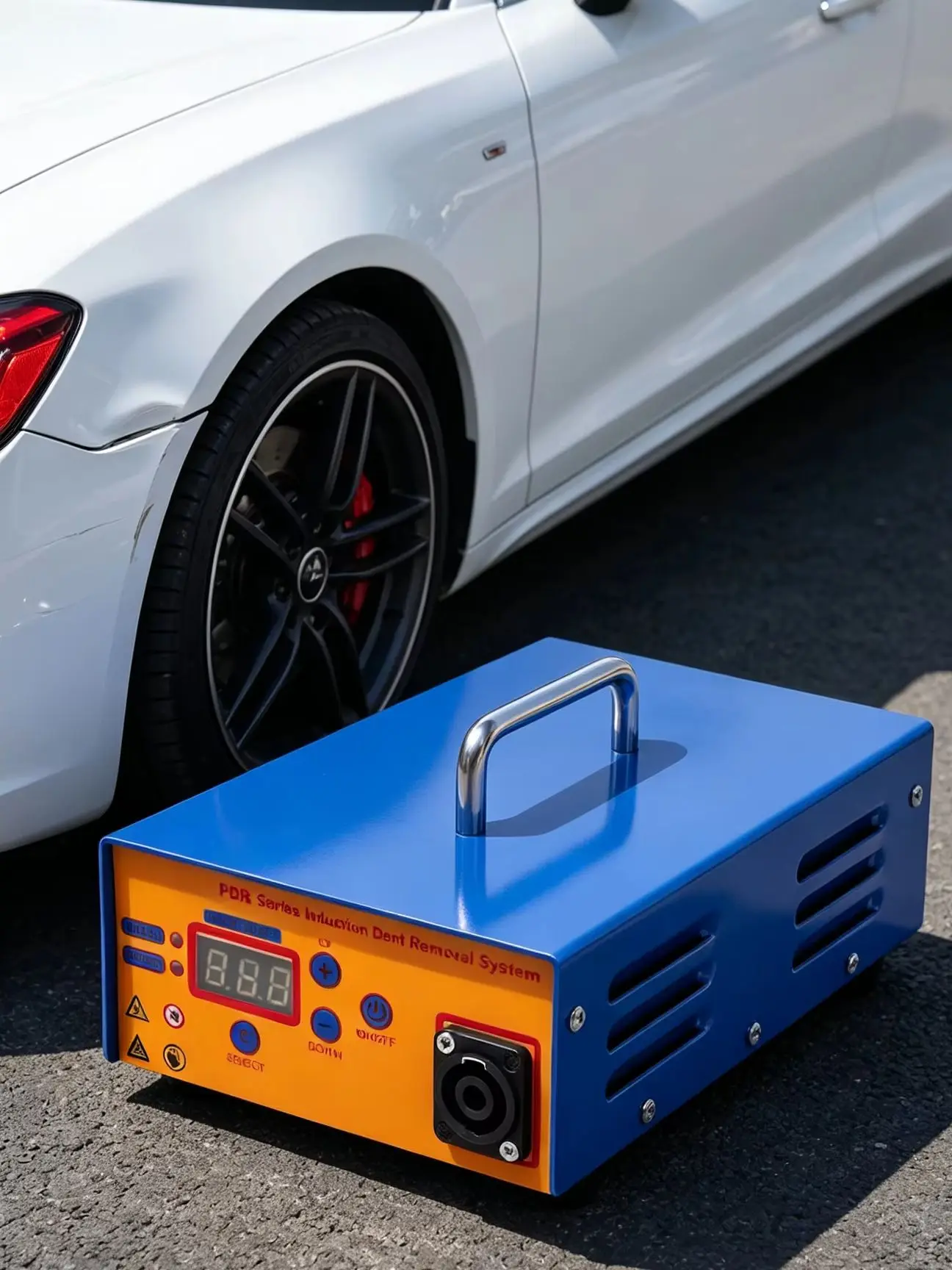 Induktionsheizgerät zur Entfernung von Karosseriebeulen, Beulenzieher-Set, sicheres Thermoschutzsystem, Werkzeug für die Kfz-Reparatur