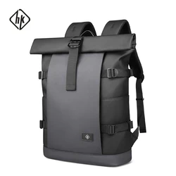 Mochila HcanKcan de alta calidad para hombre, bolsa de viaje de gran capacidad, mochila impermeable para ordenador portátil de 17 pulgadas, mochila multifuncional de negocios