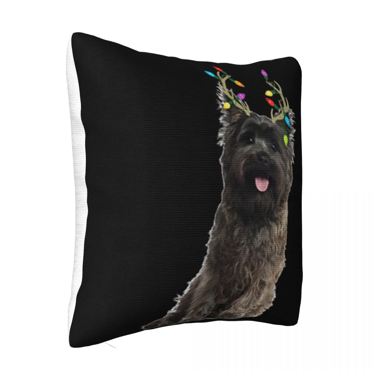 Beautiful Cairn Terrier Reindeer Christmas Dog Plus Size Male Personality Crewneck Boy Animal Pillow Case