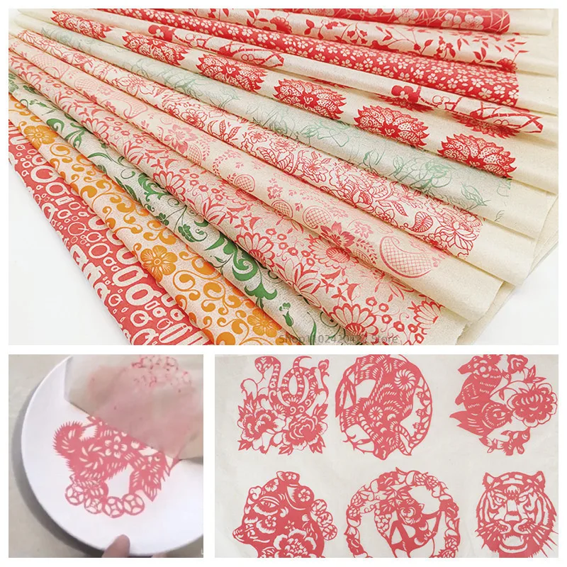 1PCS Pottery Underglaze Decal Paper flower/vine pattern Red/Colorful Transfer Paper Polymer Clay DIY Ceramic Decal Coloring Tool