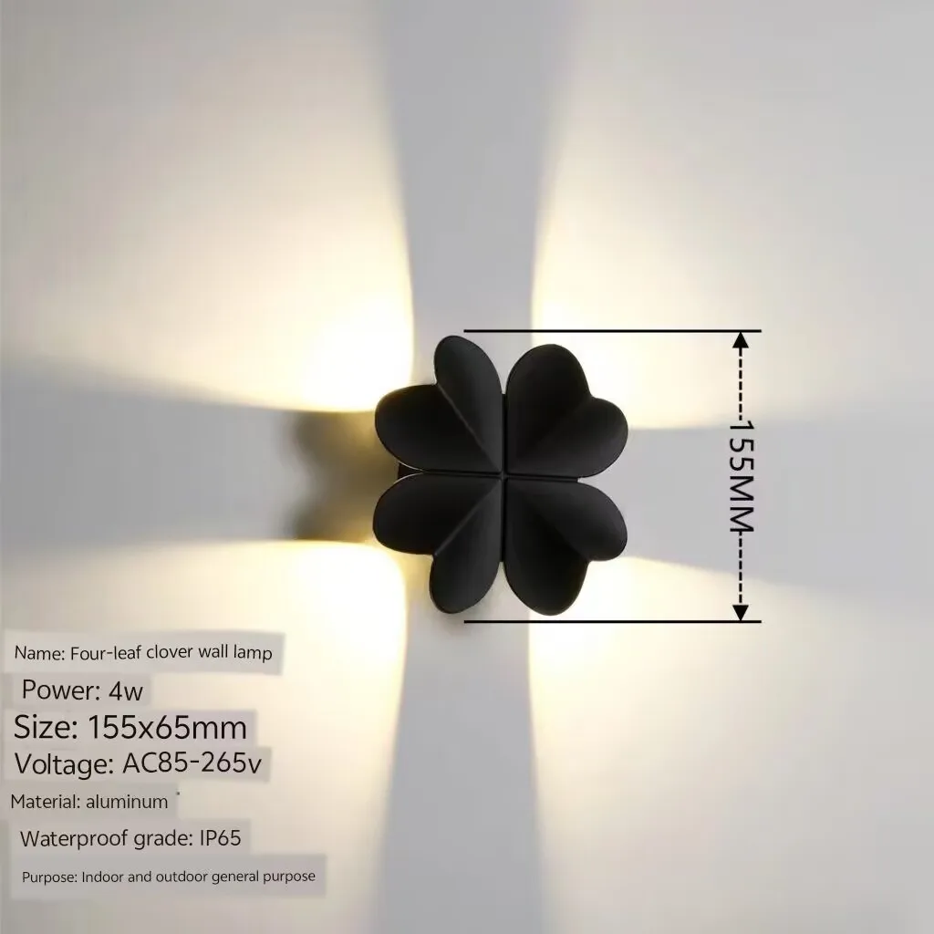 Outdoor butterfly shaped wall lamp, LED outdoor minimalist wall lamp, modern staircase corridor exterior lamp