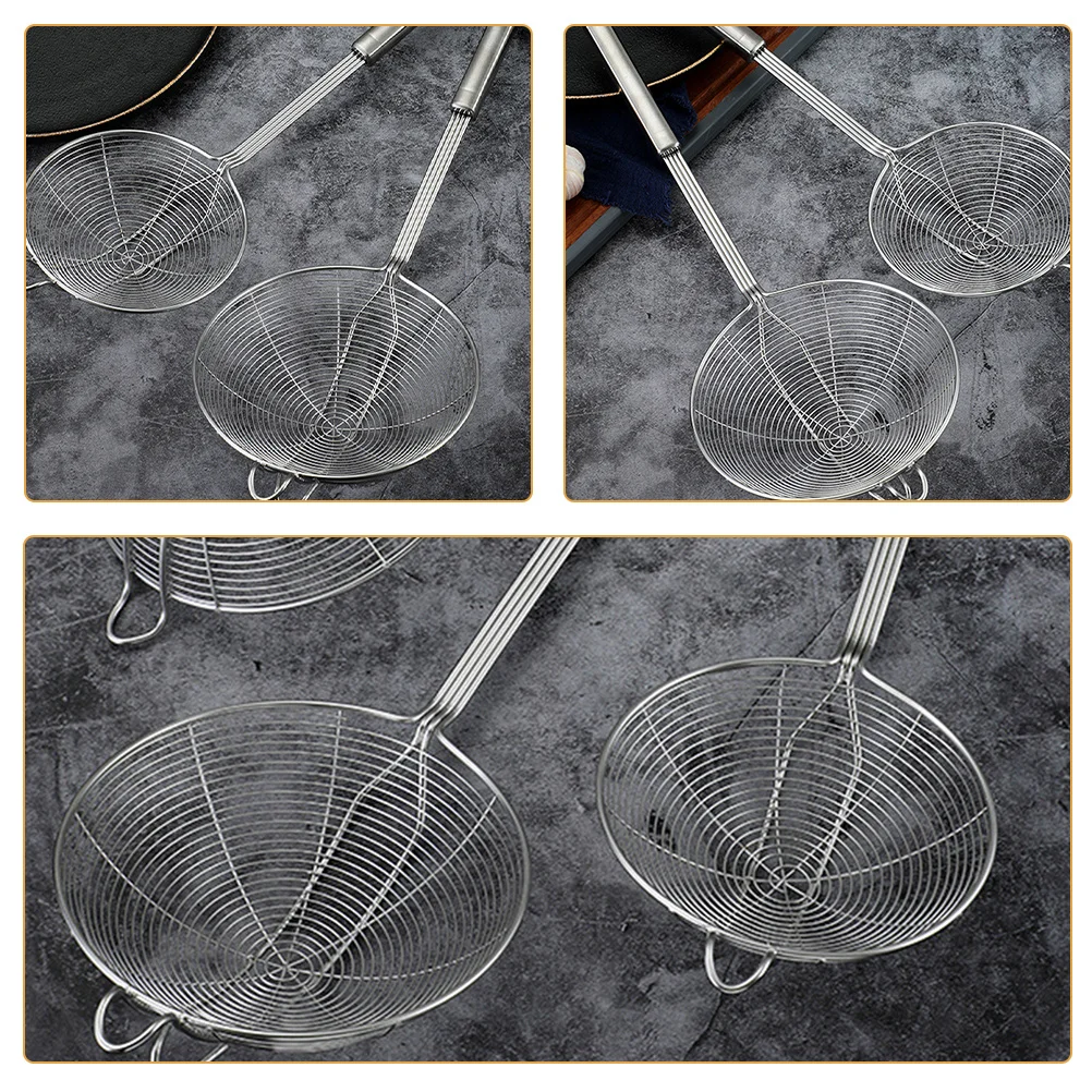 

Multifunctional Slotted Spoon Stainless Steel Long Handle Colander Spoon For Kitchen Cooking Pasta Noodle Oil Drain