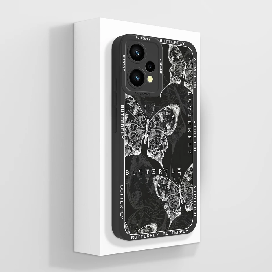 For Realme 9 Pro Plus 4G 5G Case Pretty Advanced Sense Flower Silicone Soft TPU Cover For Realme9 9Pro Plus 4G 5G Funda Bumper