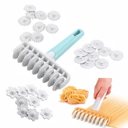 37 pieces / set of kitchen baking tools fondant ribbon cutter, 4 different gear embosser set for cake dough cutter pastry tools