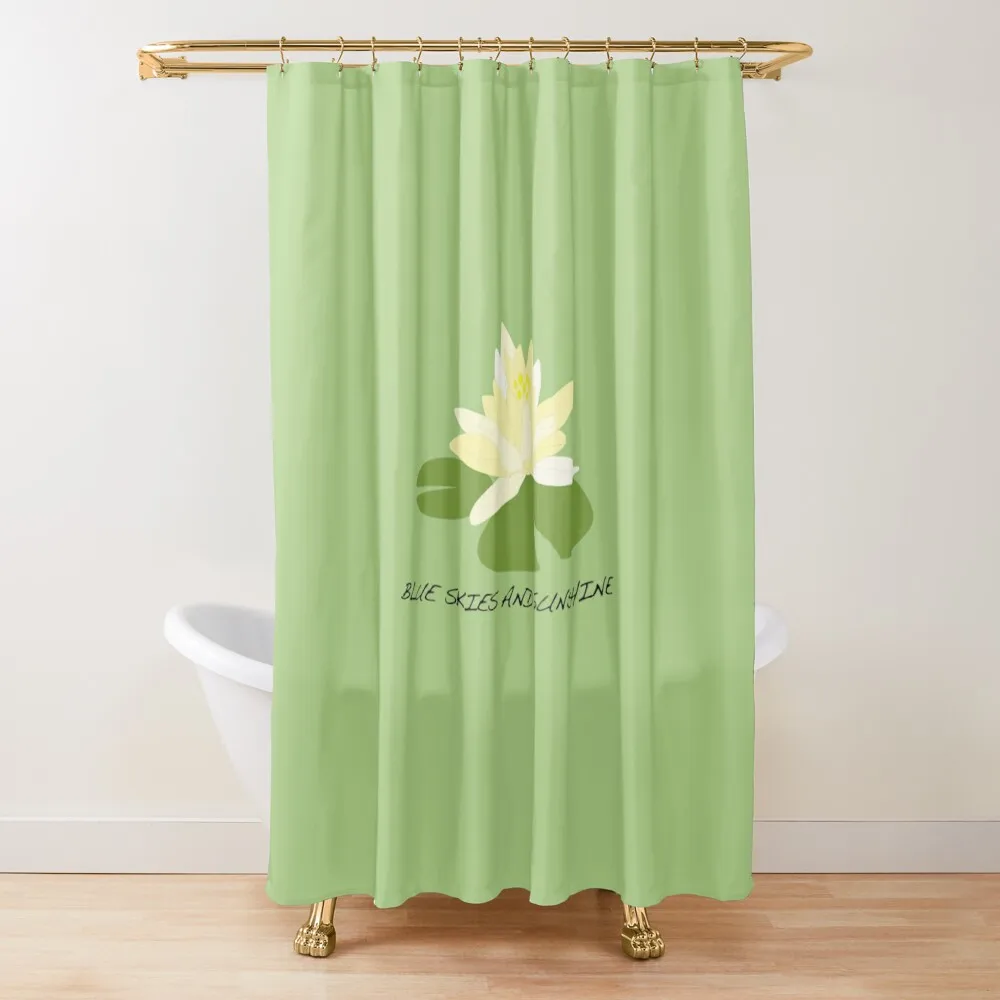 

Blue Skies and Sunshine Shower Curtain In The Bathroom Transparent Bathroom Shower Bathroom Deco For Shower Curtain
