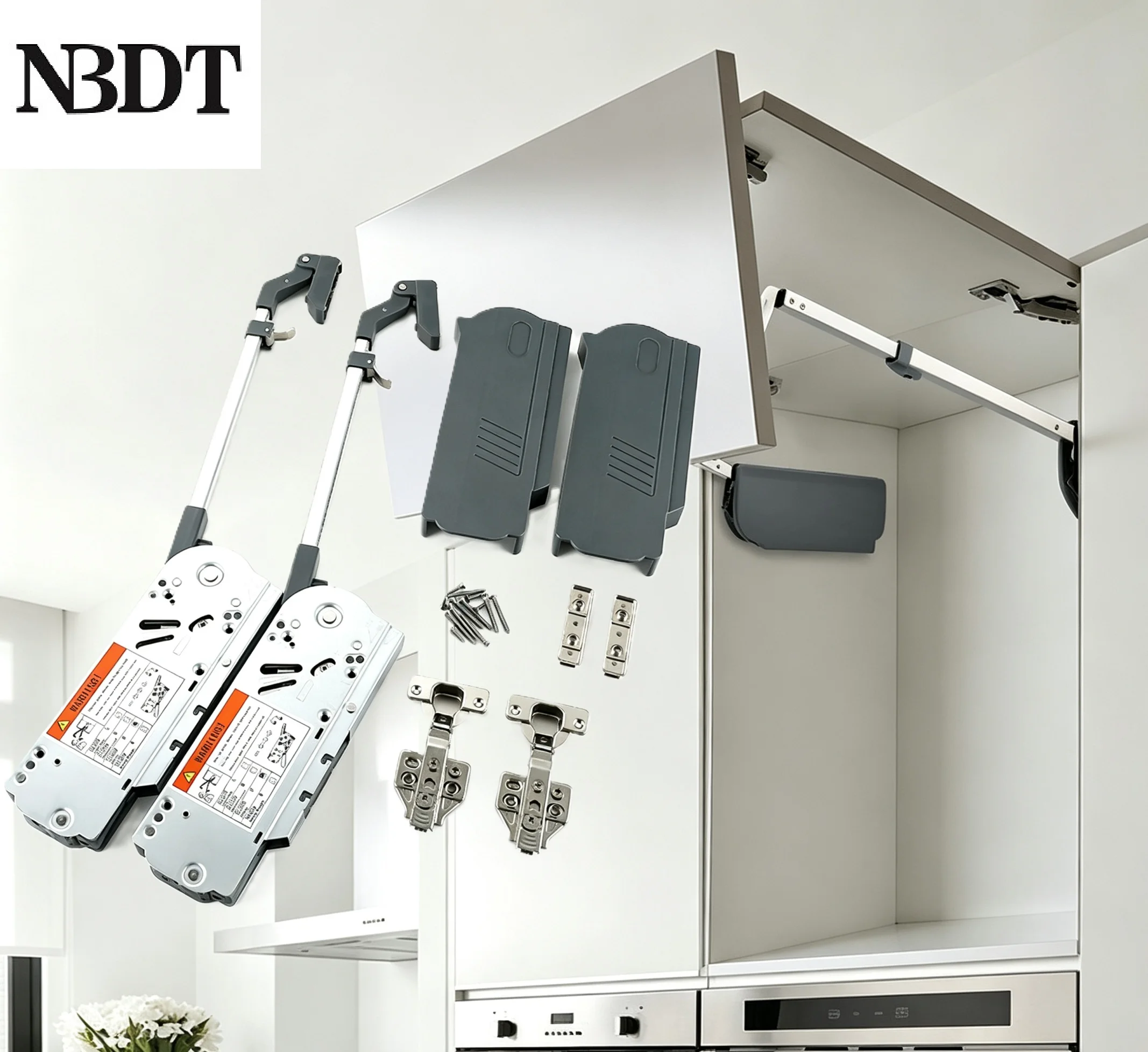 Bi-fold Lift Up Buffered Mechanism For Wall Cabinet