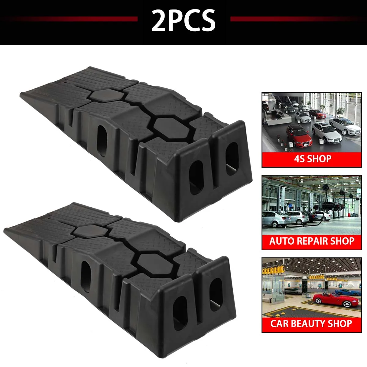 1 زوج أسود 2500 كجم منحدرات السيارات الثقيلة المضادة للانزلاق منحدر العمل زيت السيارة تغيير إصلاح صيانة سترة رفع أدوات