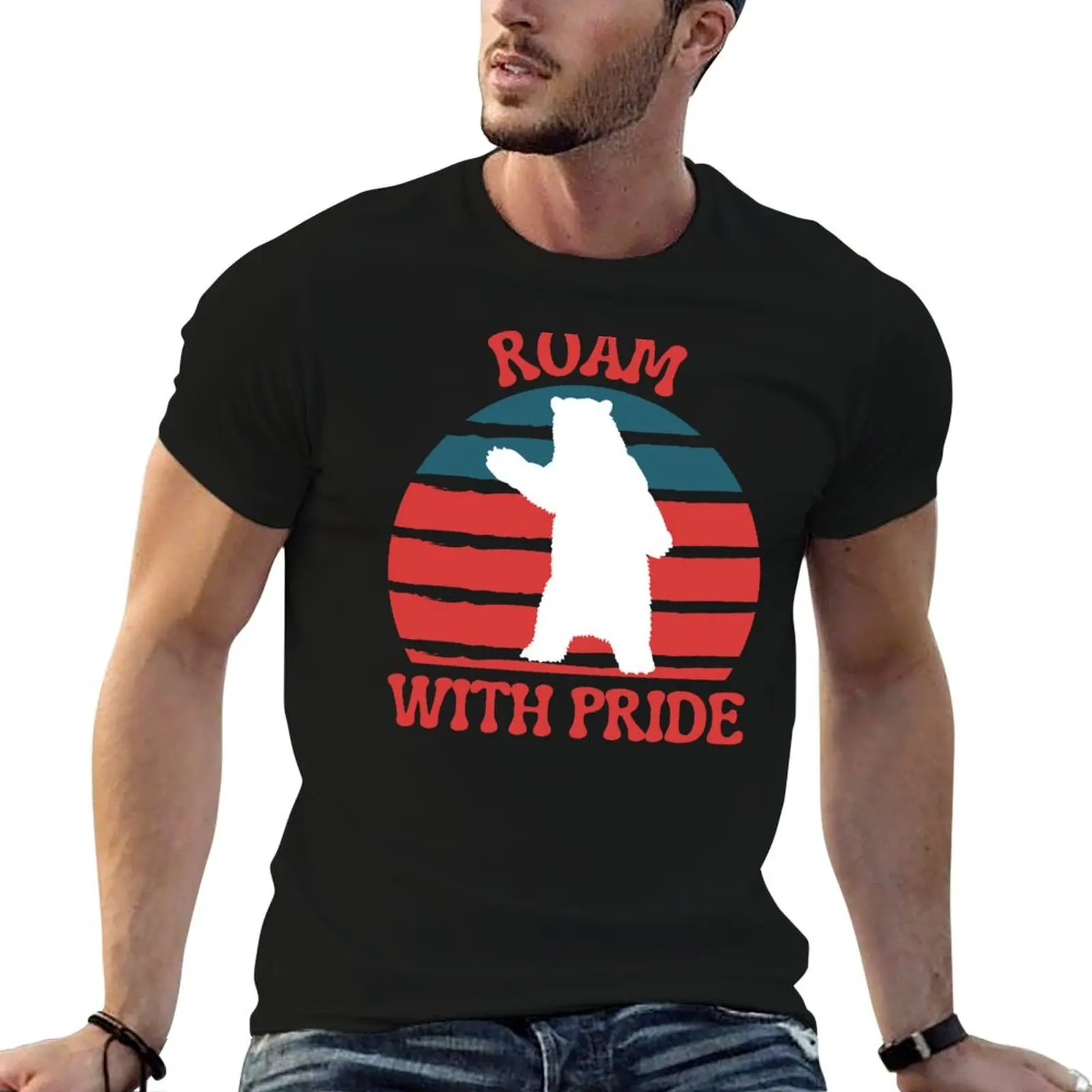 Roam With Pride T-Shirt graphic t shirts Blouse mens tall t shirts