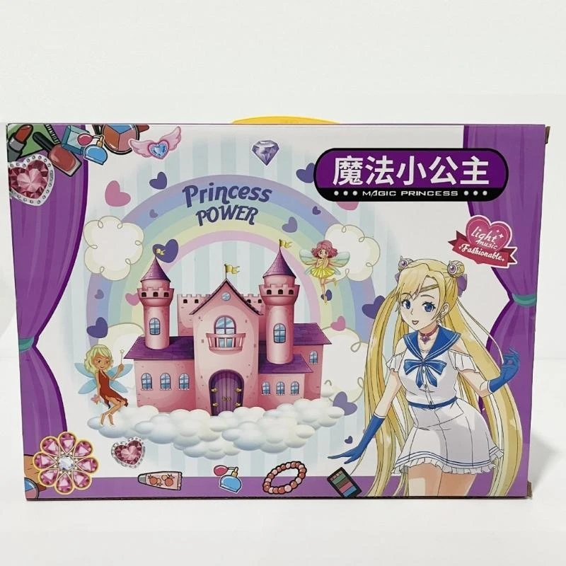 Lighted Wand ของเล่น LED Glows Sticks Princess Wand กับเพลงสำหรับสาววันเกิดคอสเพลย์ปาร์ตี้อุปกรณ์เสริมผม 15UB