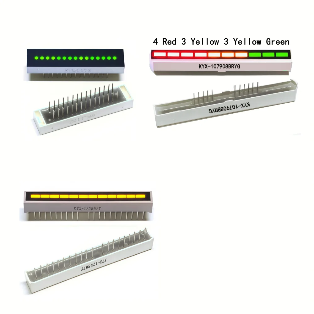 10pcs LED long light strips, 10 segments, 12 segments, 15 segments long strip light emitting body