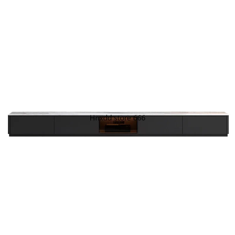 

Light luxury rock slab TV cabinet coffee table combination
