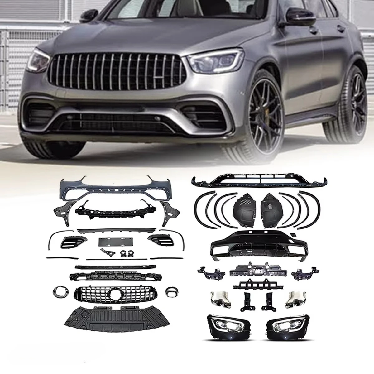 

XDS Best Selling Original Wholesale Price Auto BODYKIT For 2016-2019 GLC COUPE X253 Upgrade To 63 S Styling BODYKIT